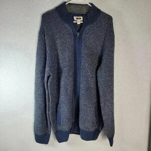 Joseph Abboud Full Zip Knitted Sweater Sz 2XL Fits Like XL